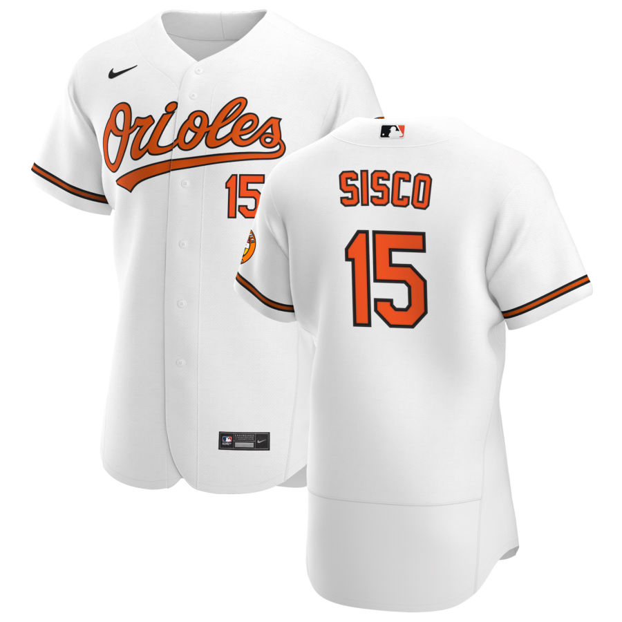 Baltimore Orioles #15 Chance Sisco Men Nike White Home 2020 Authentic Player MLB Jersey->baltimore orioles->MLB Jersey